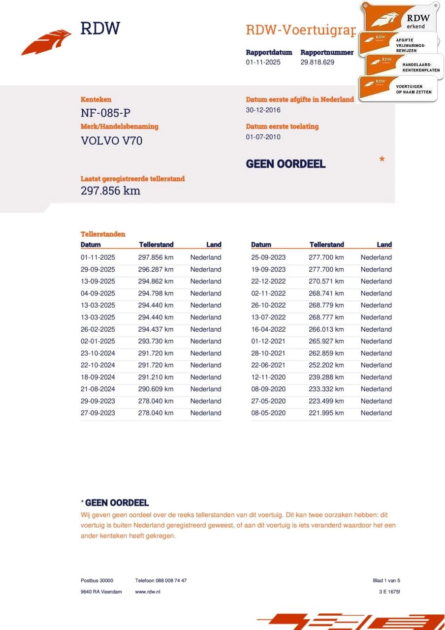 Hoofdafbeelding Volvo V70