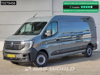 Renault Master 130PK 2025 Model! L3H2 Camera Carplay LED Airco Cruise Parkeersensoren L3 12m3 Airco Cruise control