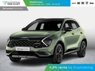 Hoofdafbeelding Kia Sportage Kia Sportage 1.6 T-GDi Hybrid GT-Line Limited Edition l GT-line exterieur l Navigatie l Keyless go l 18 inch GT velgen l levering Juli l Prijs bij particuliere verkoop incl. inruilpremie