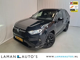 Toyota RAV4 2.5 Hybrid 218pk Black Edition | Panoramadak JBL CarPlay Halfleder ECC Nav 19" LMV ACC 360 Camera BSM Trekhaak | Hybrid Voorschoten