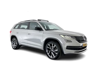 Škoda Kodiaq 1.5 TSI Sportline Business Aut. *PANO | LEATHER-ALCANTARA | FULL-LED | MEMORY-PACK | CANTON-SOUND | CAMERA | KEYLESS | DIGI-COCKPIT | SPORTSEATS | DAB+ | AMBIENT-LIGHT | CARBON | TOWBAR | 20''ALU*