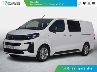 Hoofdafbeelding Opel Vivaro-e Opel Vivaro Electric 75 kWh Dubbele Cabine | 2x schuifdeur | tot 8 jaar garantie | Dynamic Surround View Pakket | Exterieur pakket | Comfort Pakket | Winterpakket | Apple Carplay | rondom zicht camera's | LM velgen | Dodehoek detectie | parkeersensoren voor & achter | betimmering | rijklaarprijs