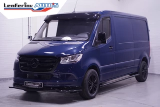 Mercedes-Benz Sprinter 215 CDI 150 pk L2H1 Black&Blue Edition 18' LMV Airco, Zwarte Grille + Spiegelkappen, Zonneklep, 2-Zits, Nieuw
