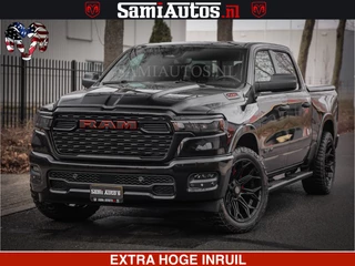 Dodge Ram Pick-Up RS LEDER RODE STIKSELS | 6 PERSOONS | 420Pk 636Nm | | Comfortabele Dubbele Cabine met Royale 6 Zitplaatsen | BPM vrij | Nu Leverbaar uit Voorraad | Voorraad Nr 2217- 2911