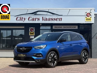 Opel Grandland X 1.2 Turbo Ultimate 131 pk automaat org nl auto nap logisch full options navi apple carplay climate ctr cruise ctr lmv 18 inch keyless entry pdc v/a half leder/stof