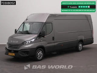 Iveco Daily 35S21 3.0L Automaat L3H2 210PK ACC LED Airco Camera Parkeersensoren CarPlay Stoelverwarming 3,5t Trekgewicht LM Velgen Euro6 L3 Airco