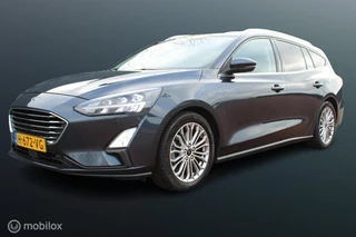 Ford Focus Wagon 1.0 EcoBoost Titanium Business 125 PK, Stuur/stoel verwarming, Pdc voor + achter, Full led, Keyless entry, Donkerglas, App connect, Cruise, Navi, Clima, 17 inch Lmv.