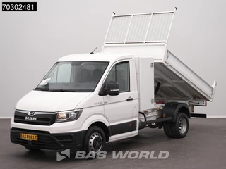 MAN TGE 5.120 Kipper met Kist Dubbellucht 3,5t Trekhaak Navi Airco Cruise Camera Euro6 Tipper Benne Kieper Airco Trekhaak Cruise control