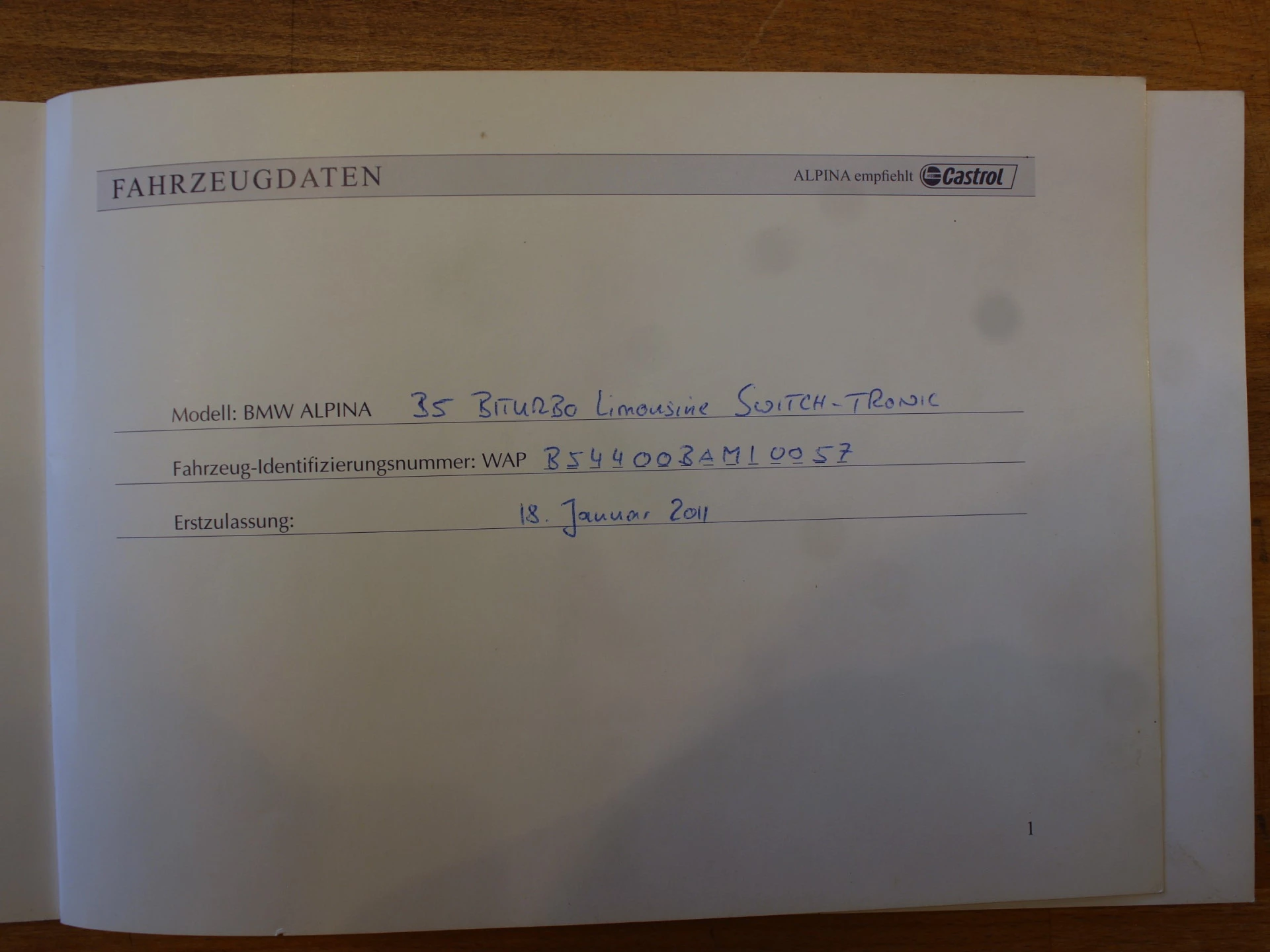 Hoofdafbeelding Alpina B5