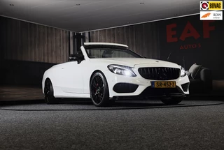 Mercedes-Benz C-klasse Cabrio 180 AMG Line / AUT / AIRSCARF / 360 Camera / Leder / Navi / Ecc / Led / Pdc / Allu Velgen