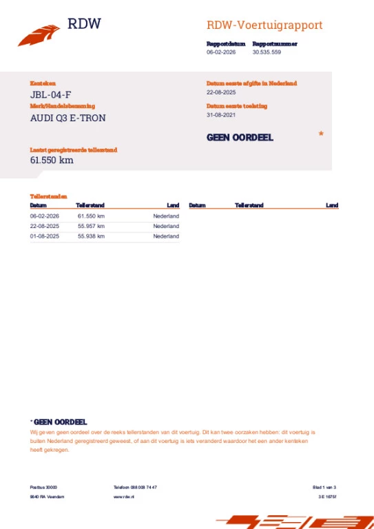 Hoofdafbeelding Audi Q3