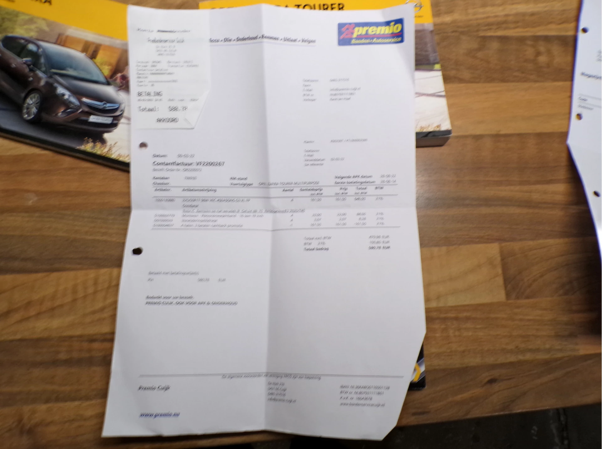 Hoofdafbeelding Opel Zafira