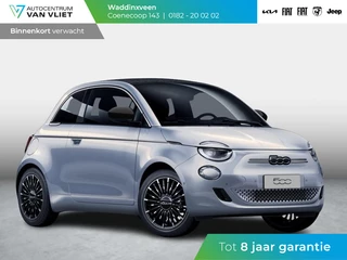 Fiat 500 C Hybrid La Prima Cabrio | Clima | LED | PDC | JBL Premium Audio | 17" | Camera | BSM | Canneloni Ivory/Piombo interieur