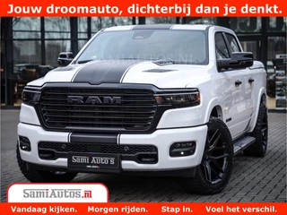 Dodge Ram 1500 Laramie Night | Face Lift | 420Pk 636 Nn | Extra Groot Scherm + Passagiers Scherm | Comfortabele Dubbele Cabine met Royale 5 Zitplaatsen | Nu Leverbaar uit Voorraad | Voorraad Nr 2223 - 5047