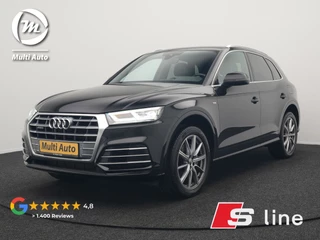 Audi Q5 50 TFSI e quattro S Line Plug In Hybrid 300pk Dealer O.H PHEV | Camera | Keyless | Sportstoelen Verwarmd | S Sportstuur | Navigatie Plus | Apple Carplay | Virtual | DAB | 20"L.M |