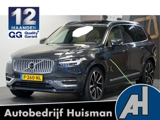 Volvo XC90 2.0 T8 Long Range AWD 335kW/455pk Aut8 Recharge Inscription 7P LUCHTVERING + PANORAMADAK + HARMAN/KARDON + STOELVERWARMING-&VENTILATIE + PILOT ASSIST + ADAPT.CRUISE + 360 CAMERA + LANE ASSIST + NAVI + BLIS + EL.TREKHAAK + PARKSENSOREN + 21" LM-VELGEN!!