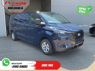 Ford E-Transit Custom L2 71 Kwh 370 km WLTP Garantie t/m 06-'29/ LED/ Snellader/ Standkachel/ Stoelverw./ Stuurverw./ Carplay/ Camera/ PDC/ Climate/ Cruise/ 16"LMV