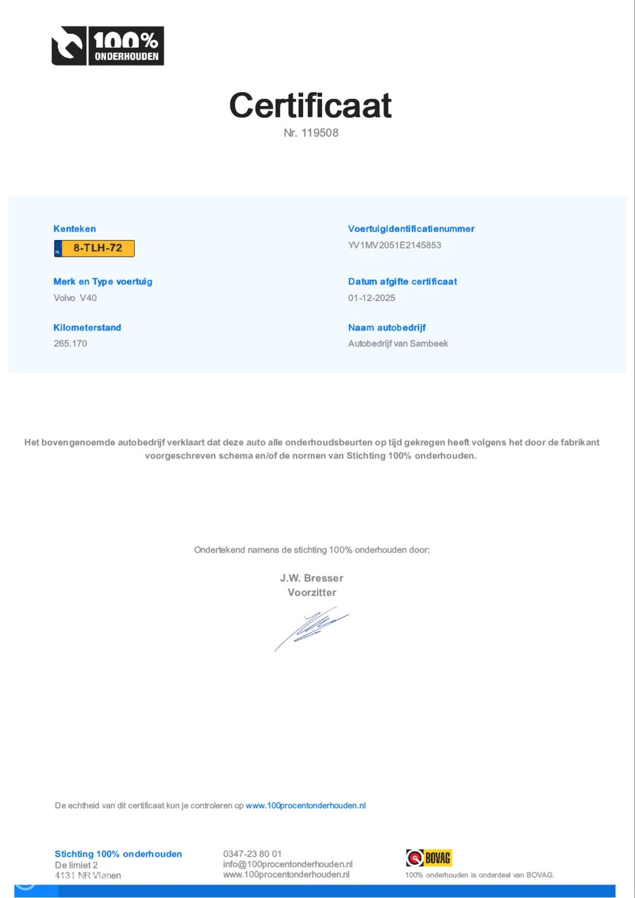 Hoofdafbeelding Volvo V40