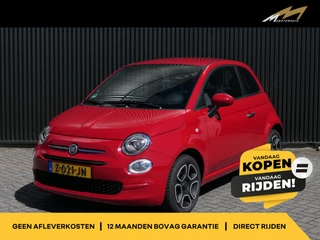 Fiat 500 1.0 Hybrid Club - Occasion Lease vanaf €339 p/m - Super nette auto! - Lage km-stand! - Cruise - bluetooth - Apple carplay / Android auto