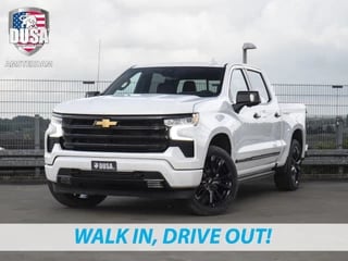 Hoofdafbeelding Chevrolet Silverado Chevrolet Silverado 1500 6.2 V8 High Country Black Ops Schuif kanteldak / Leder / White Metallic