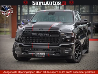 Dodge Ram 1500 Limited Night High Output 540HP 706Nm | Massage + Full Option | De Meest Luxe en Volle Pick-Up in zijn Klasse | Comfortabele Dubbele Cabine met Royale 5 Zitplaatsen | BPM vrij | Nu Leverbaar uit Voorraad | Voorraad Nr 2357 - 5182