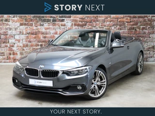 BMW 4 Serie Cabrio 440i High Executive Sport Line Automaat / Head-Up Display / Harman Kardon / Stoel+Stuurverwarming / Adaptieve LED Koplampen / Comfort Access / DAB / Driving Assistant / Leder / Cruise Control / 19 Inch