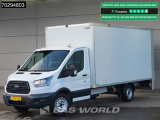Ford Transit 130pk D'Hollandia Laadklep Bakwagen Airco Camera Euro6 Koffer Meubelbak 19m3 Airco