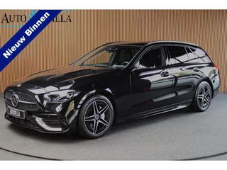 Mercedes-Benz C-Klasse Estate 180 AMG Line Navi Leer Camera Nightpack PTS Ambient Elekt. achterklep Trekhaak elektr. PTS LM velgen BTW auto!