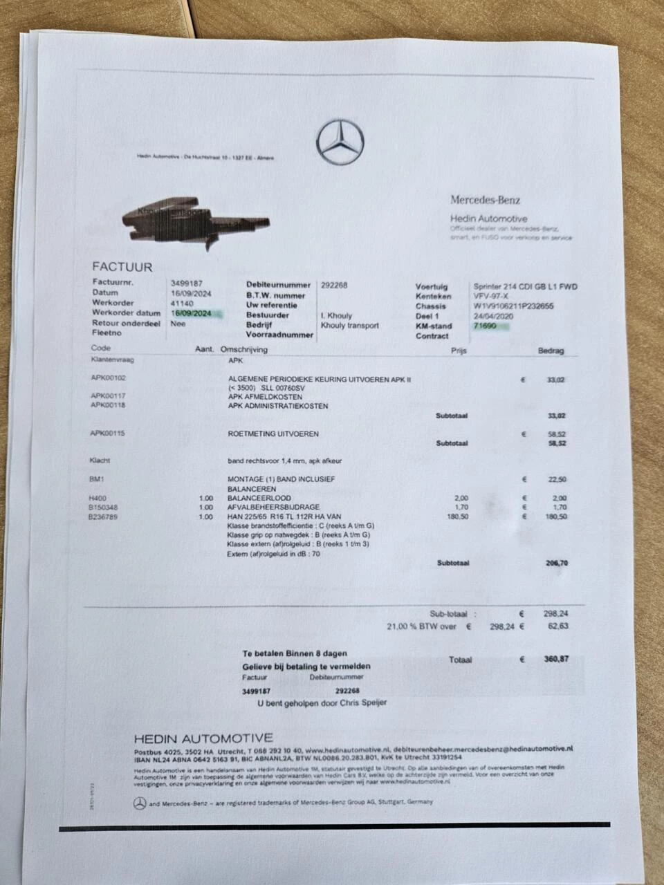 Hoofdafbeelding Mercedes-Benz Sprinter