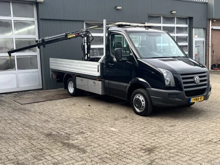Hoofdafbeelding Volkswagen Crafter Volkswagen Crafter 50 2.5 TDI 7.000KG Trekgewicht Lucht Hiab 018T laadkraan Dubbele lucht Airco Cruise controle 3-Persoons Gereedschapskist Openlaadbak Pick-up P-up  Euro 5 Bpm vrij!!
