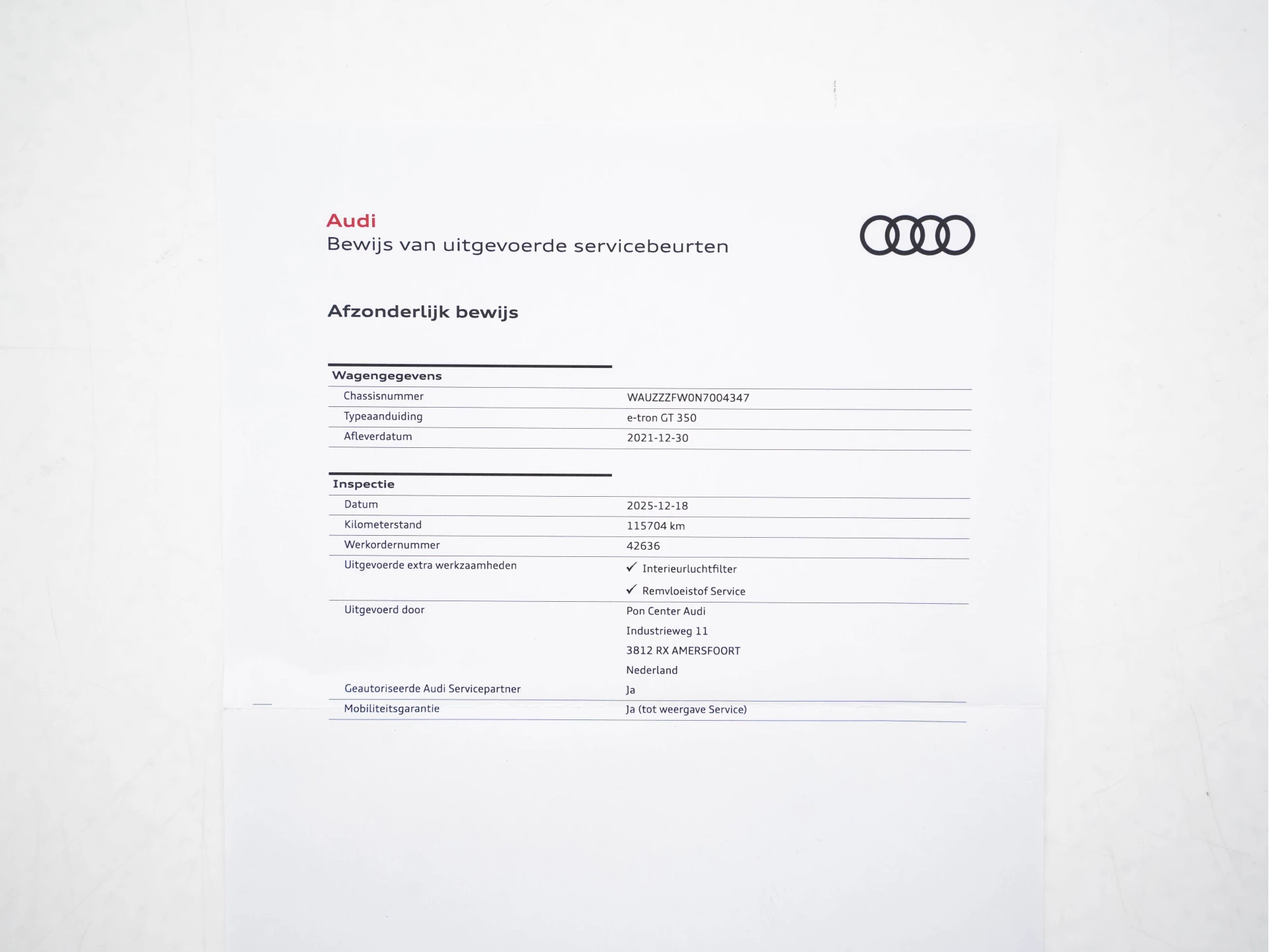 Hoofdafbeelding Audi e-tron GT