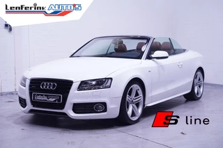 Audi A5 Cabriolet 3.0 TDI V6 240 pk Quattro Aut. S-Line Cognac Leder Navi, Camera, Sportstoelen, Xenon