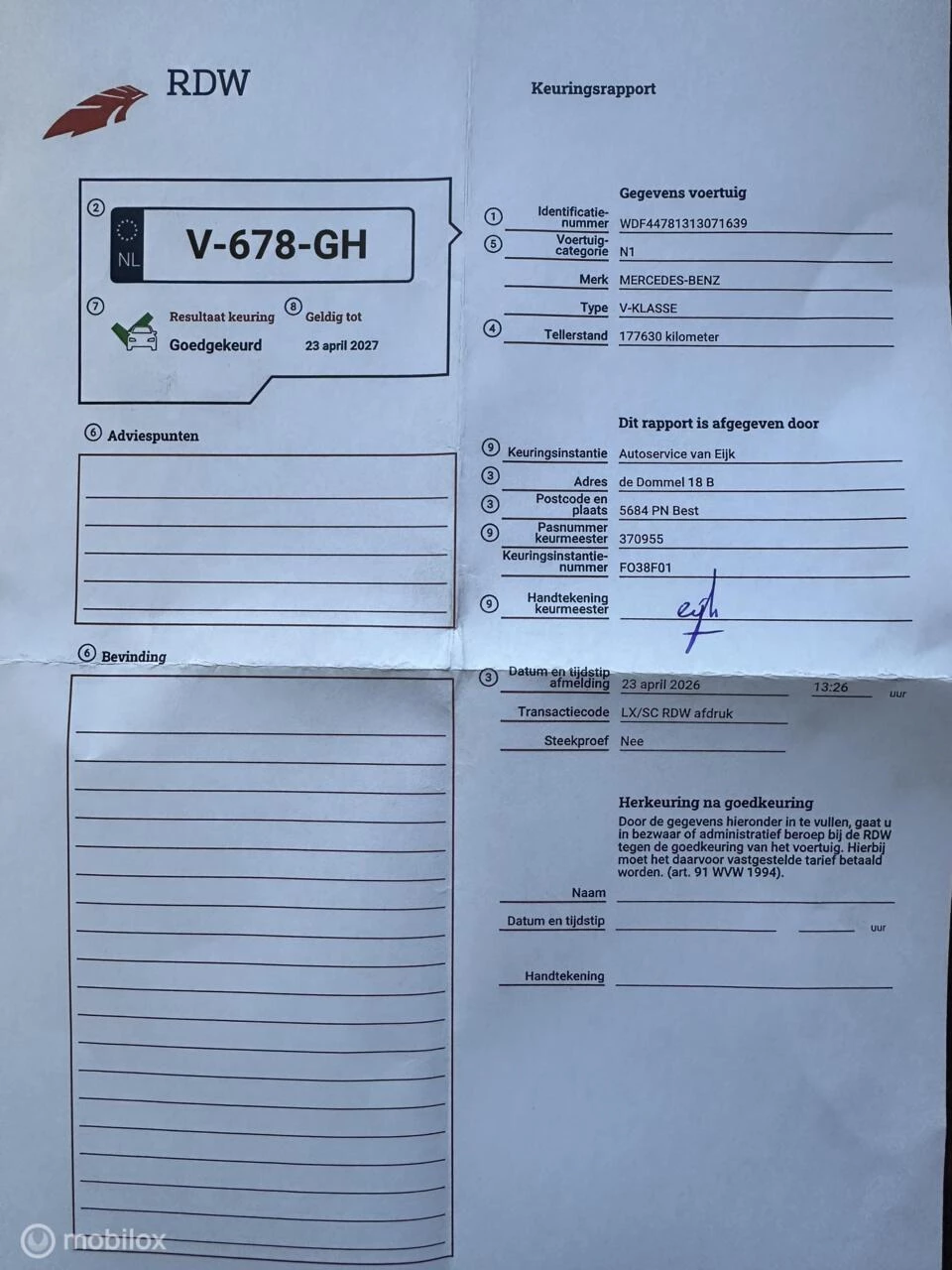 Hoofdafbeelding Mercedes-Benz V-Klasse