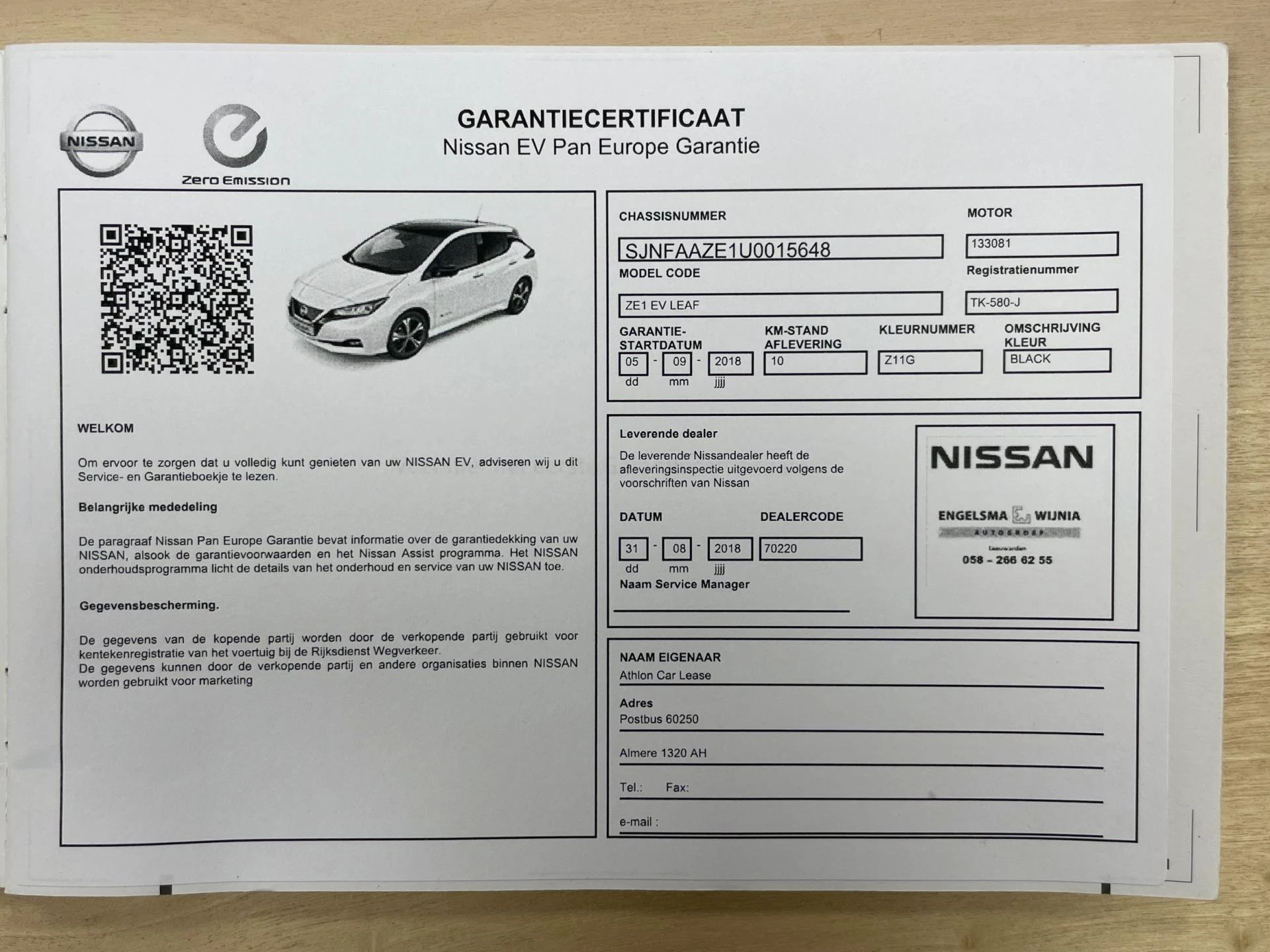 Hoofdafbeelding Nissan Leaf
