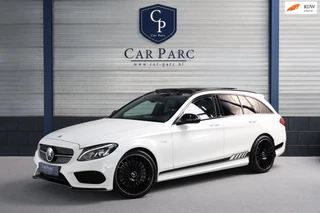 Hoofdafbeelding Mercedes-Benz C-Klasse Mercedes-Benz C-klasse Estate 450 / 43 AMG 4MATIC LED/PANORAMADAK/LEER+S.VERWARMING+MEMORY/360/19"LMV/ACC/ECC/12 MND GARANTIE!