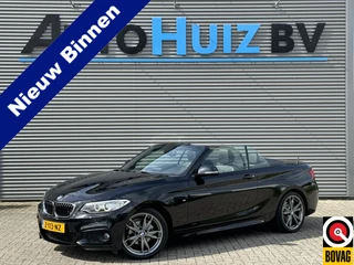 BMW 2 Serie Cabrio 218i High Executive M Sport 18 inch Xenon Lederen interieur PDC Navigatie Stuurverwarming Stoelverwarming 18 Inch