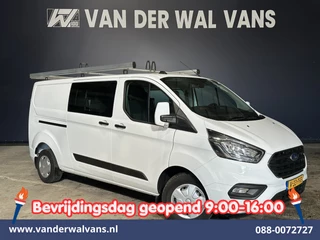 Ford Transit Custom 2.0 TDCI 130pk L2H1 Dubbele Cabine Euro6 inrichting | Airco | 5-Zits | Imperiaal | LED | Cruisecontrol Stoelverwarming, Parkeersensoren, 2800kg trekvermogen