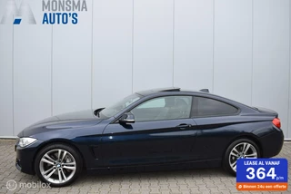 BMW 435iX Coupé High Exe Imperialblau ACC Schuifdak H/K Camera HUD Leder Memory Elek. trekhaak Zr. mooi!