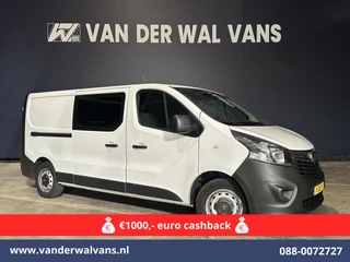 Opel Vivaro 1.6 CDTI 122pk L2H1 *Rijklaar Direct Rijden* Dubbele Cabine Euro6 Airco | Camera | Trekhaak | LED | 5-Zits Cruisecontrol, Bluetooh-telefonie