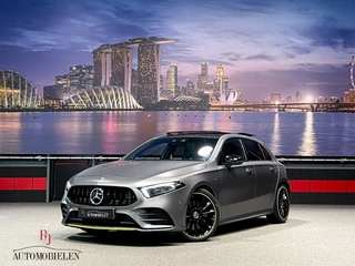 Mercedes-Benz A-Klasse A200 AMG Edition 1 Mattegrijs|Burmester|360Cam|Trekhaak|Sfeer