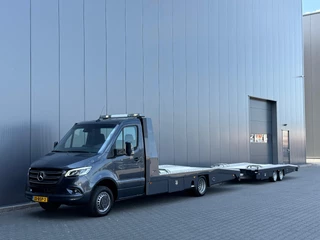 Mercedes-Benz Sprinter 519CDI V6 | 190PK | Luchtvering | Tijhof | 29.543KM NAP | 1e Eigenaar | Autotransporter | Oprijwagen | 2022.