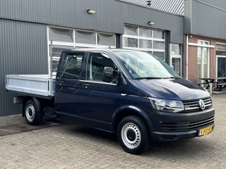 Volkswagen Transporter 2.0 TDI L2H1 DC 4Motion 4x4 Euro 6 Pick-up Dubbele cabine open laadbak met Airco trekhaak 2500 kg 6-Persoons Telefoonverbinding 1e eigenaar Dealer onderhouden
