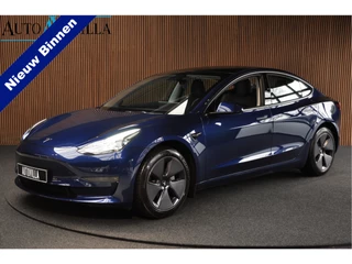 Hoofdafbeelding Tesla Model 3 Tesla Model 3 Long Range AWD 78 kWh Autopilot ACC Stuurverw. PDC Leer Navi Panoramadak 360° Elektr. achterklep Stoelverwarming voor & achter Climate voor & achter LM velgen BTW auto! Nieuw!