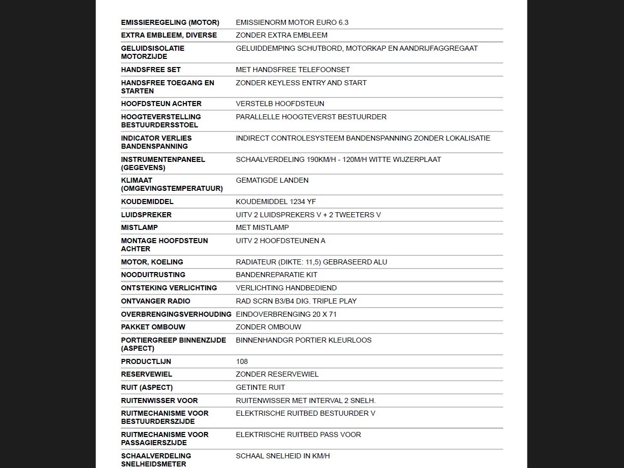 Hoofdafbeelding Peugeot 108