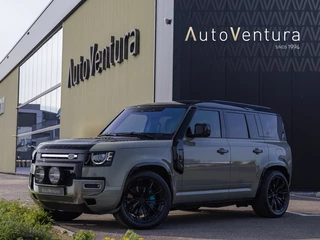 Land Rover Defender 110 2.0 P400e 110 Standkachel l Snorkel l Special Edition l Meridian Stereo l Olive green Wrap l 21'' Avant Garde velgen l Extra verlichting