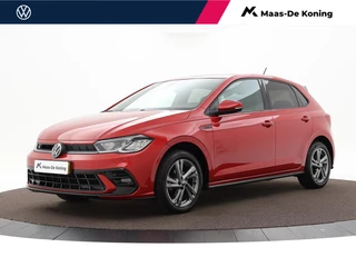Hoofdafbeelding Volkswagen Polo Volkswagen Polo 1.0 Tsi 95pk R-Line · Apple/Android Car Play · Navi · P-Sensoren · Clima · ACC · DAB · 16'' Inch · Garantie t/m 08-02-2027 of 100.000km
