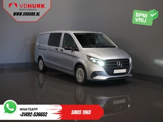 Mercedes-Benz Vito 116 CDI Aut. L3 DC Dubbel Cabine BPM VRIJ! 6 Pers./ 2xSchuifdeur/ LED/ Stoelverw./ 270Gr. Deuren/ Carplay/ Camera/ Cruise/ Trekhaak