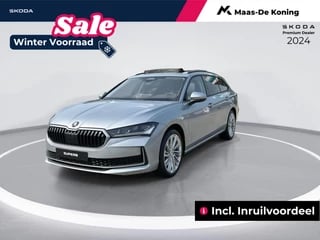 Skoda Superb Combi 1.5 TSI MHEV First Edition | Light & view pakket | Panoramadak | Lederen bekleding 'suite zwart' | Winterpakket | Travel assist plus | 2000,- euro inruilbonus