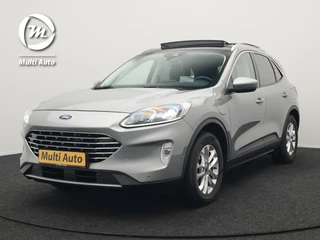 Ford Kuga 2.5 Titanium X Plug in Hybrid 225pk Dealer O.H PHEV | Trekhaak Af Fabriek | Head up | Panodak | 360 Camera | Adaptive Cruise | Keyless | Lederen Sportstoelen Verwarmd | Blis | Stuurverwarming | Navigatie | DAB |