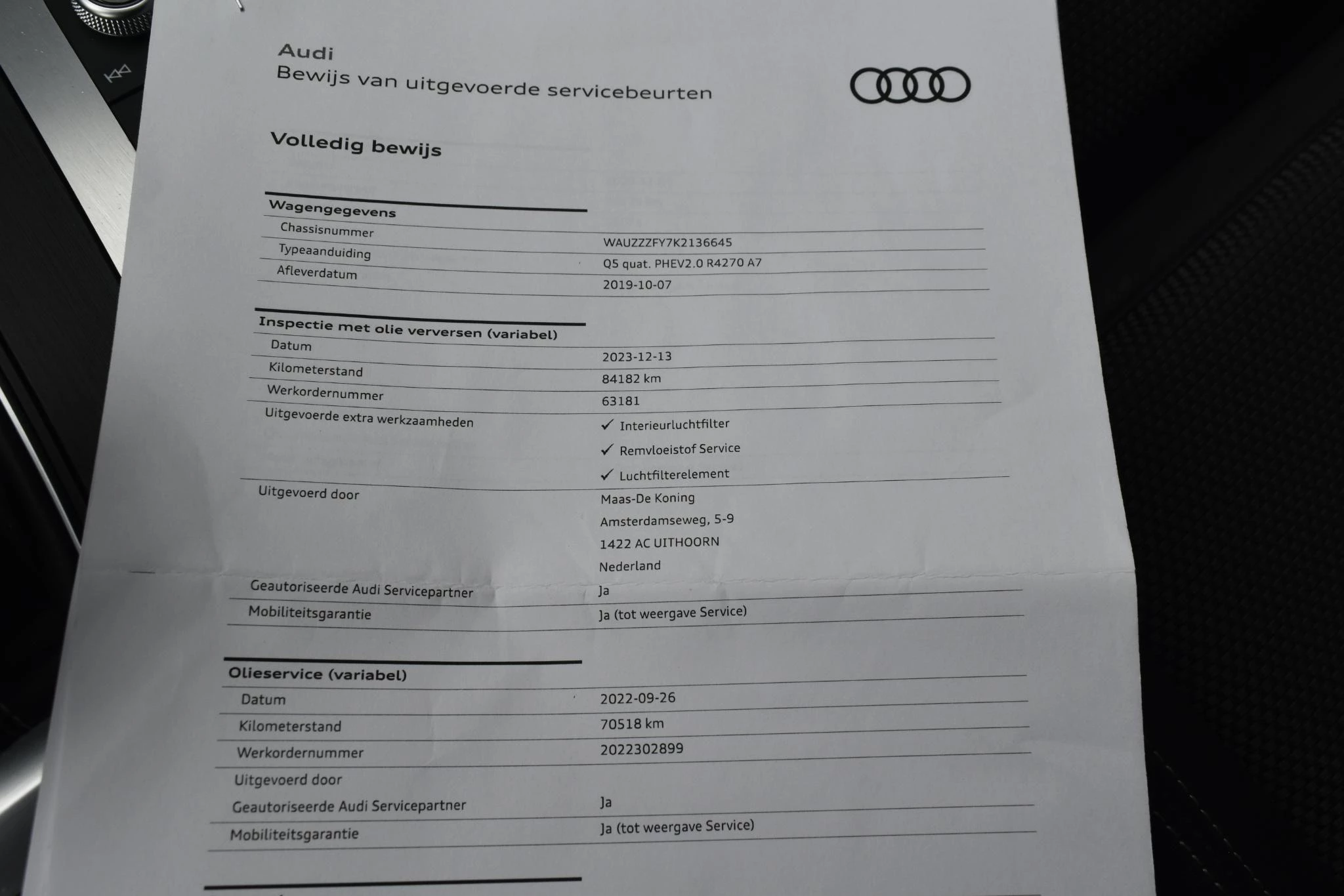 Hoofdafbeelding Audi Q5